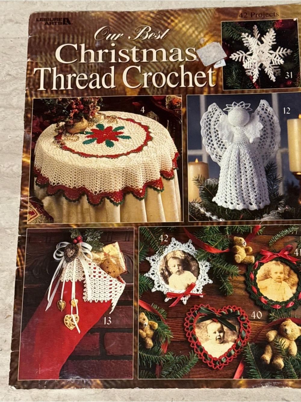 Our Best Christmas Thread Crochet Pattern Booklet Vintage Christmas Crafts